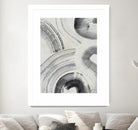 Zen Flow II by Jennifer Parker on GIANT ART - beige black & white abstract