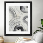 Zen Flow II by Jennifer Parker on GIANT ART - beige black & white abstract
