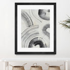 Zen Flow II by Jennifer Parker on GIANT ART - beige black & white abstract