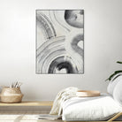 Zen Flow II by Jennifer Parker on GIANT ART - beige black & white abstract