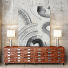 Zen Flow II by Jennifer Parker on GIANT ART - beige black & white abstract