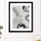 Zen Flow II by Jennifer Parker on GIANT ART - beige black & white abstract