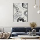 Zen Flow II by Jennifer Parker on GIANT ART - beige black & white abstract