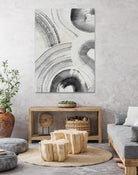 Zen Flow II by Jennifer Parker on GIANT ART - beige black & white abstract