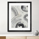 Zen Flow II by Jennifer Parker on GIANT ART - beige black & white abstract