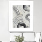 Zen Flow II by Jennifer Parker on GIANT ART - beige black & white abstract