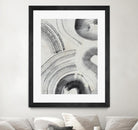 Zen Flow II by Jennifer Parker on GIANT ART - beige black & white abstract