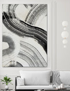 Zen Flow III by Jennifer Parker on GIANT ART - beige abstract abstract