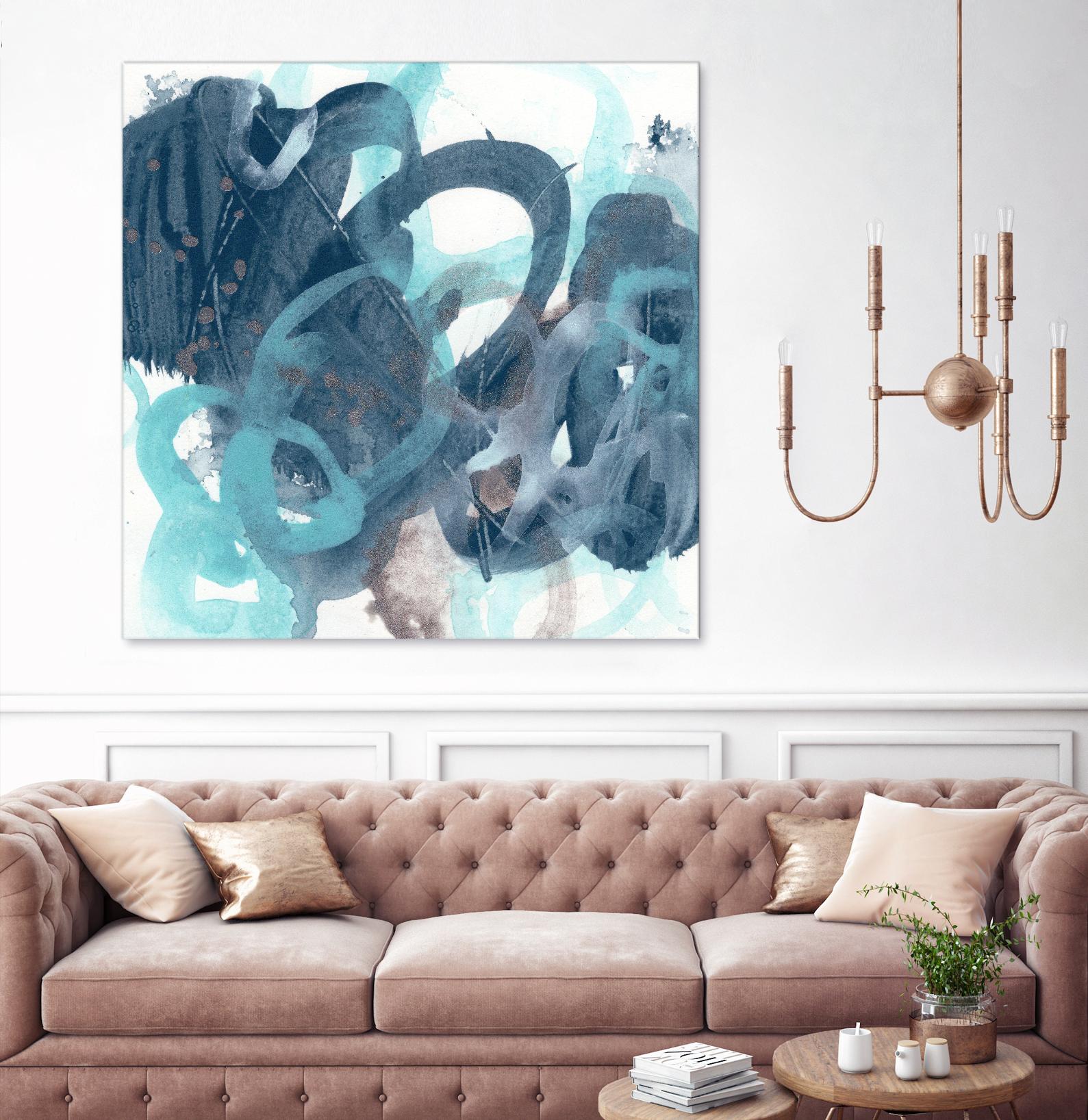 Blue Byte I by June Vess on GIANT ART - blue abstract abstract
