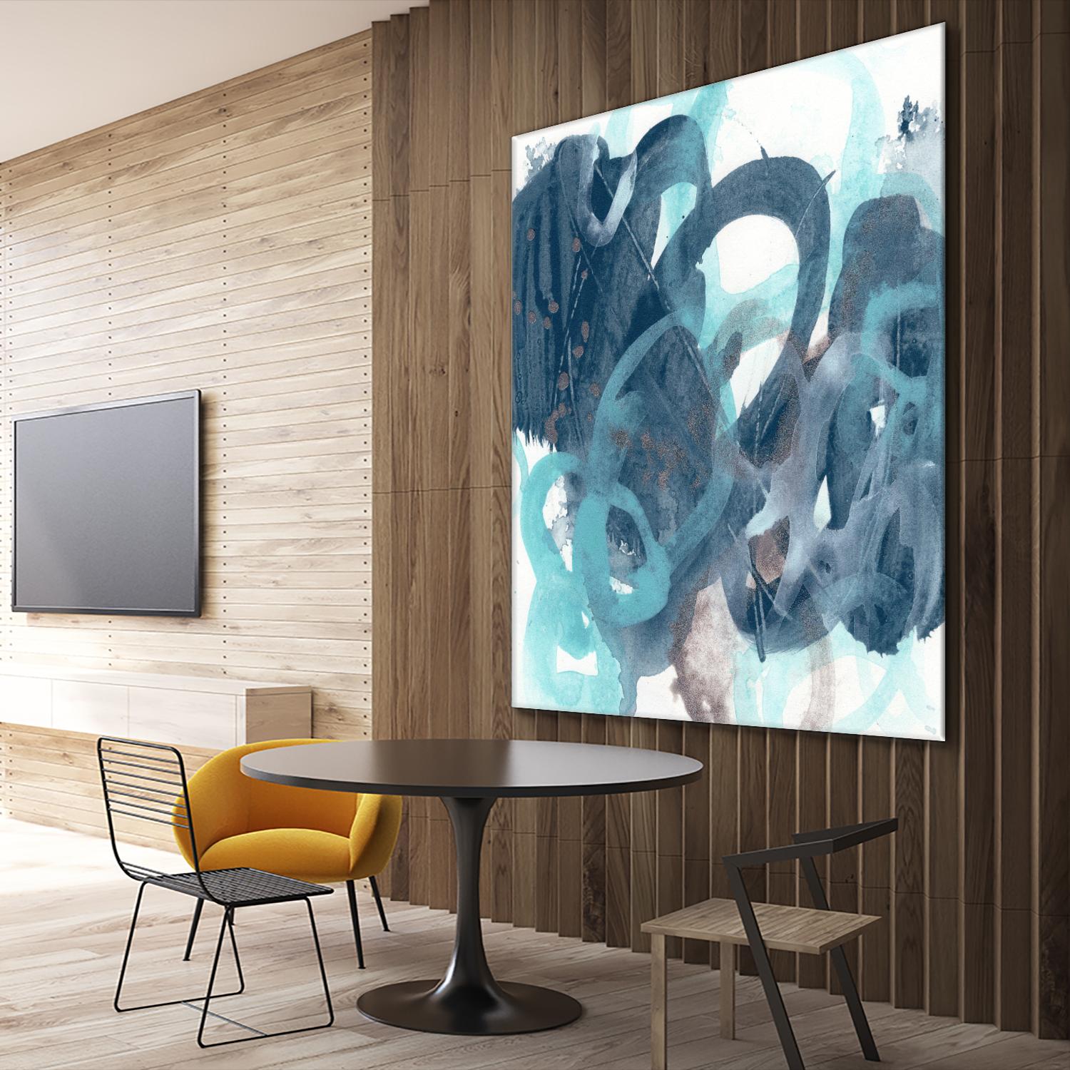 Blue Byte I by June Vess on GIANT ART - blue abstract abstract