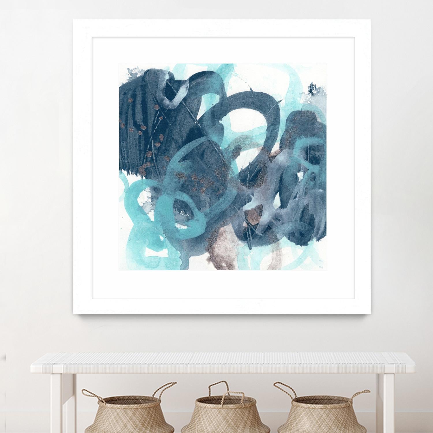 Blue Byte I by June Vess on GIANT ART - blue abstract abstract