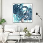 Blue Byte I by June Vess on GIANT ART - blue abstract abstract