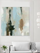 Neutral Landslide I by Emma Caroline on GIANT ART - green landscapes & seascapes abstract