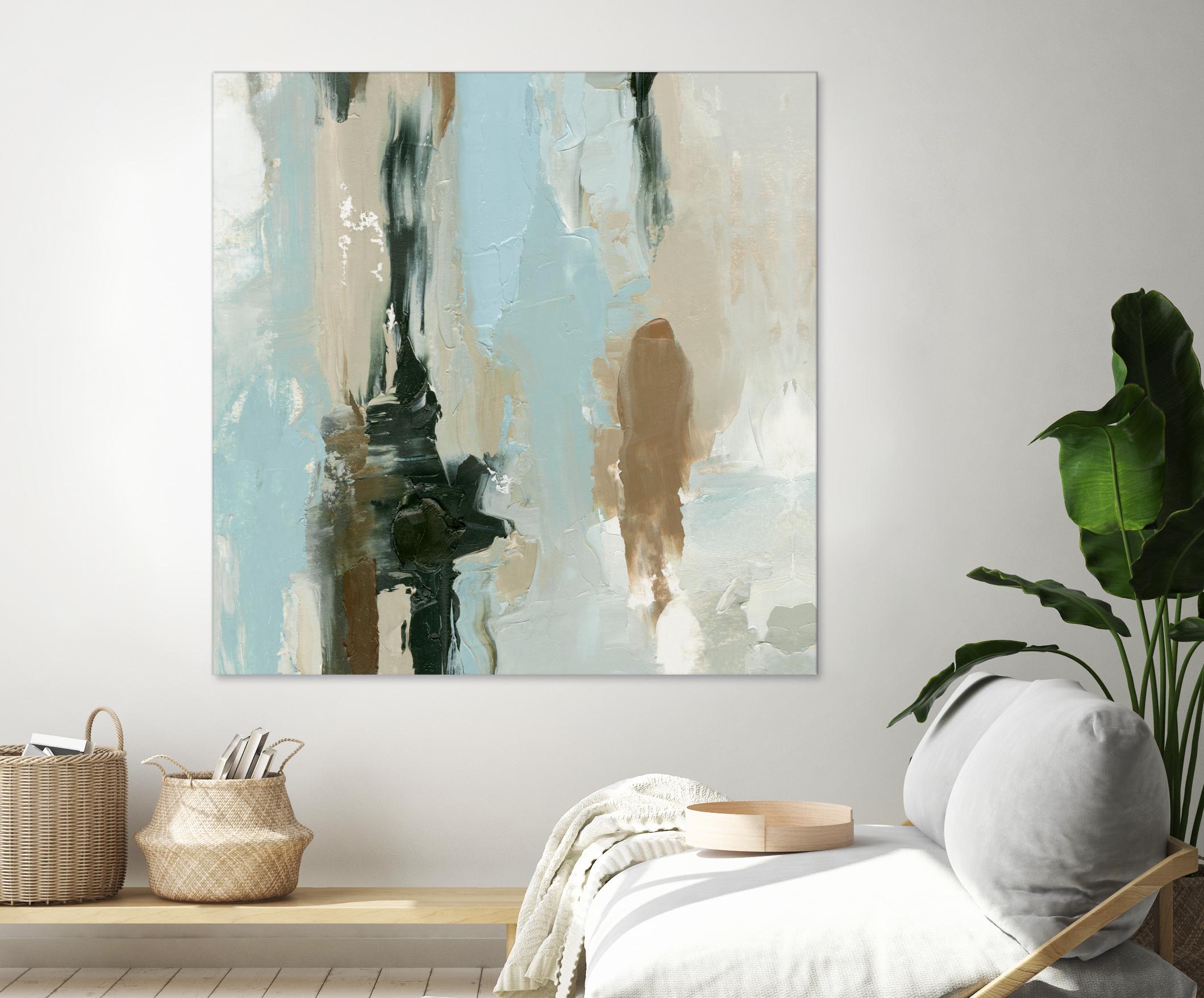 Neutral Landslide I by Emma Caroline on GIANT ART - green landscapes & seascapes abstract