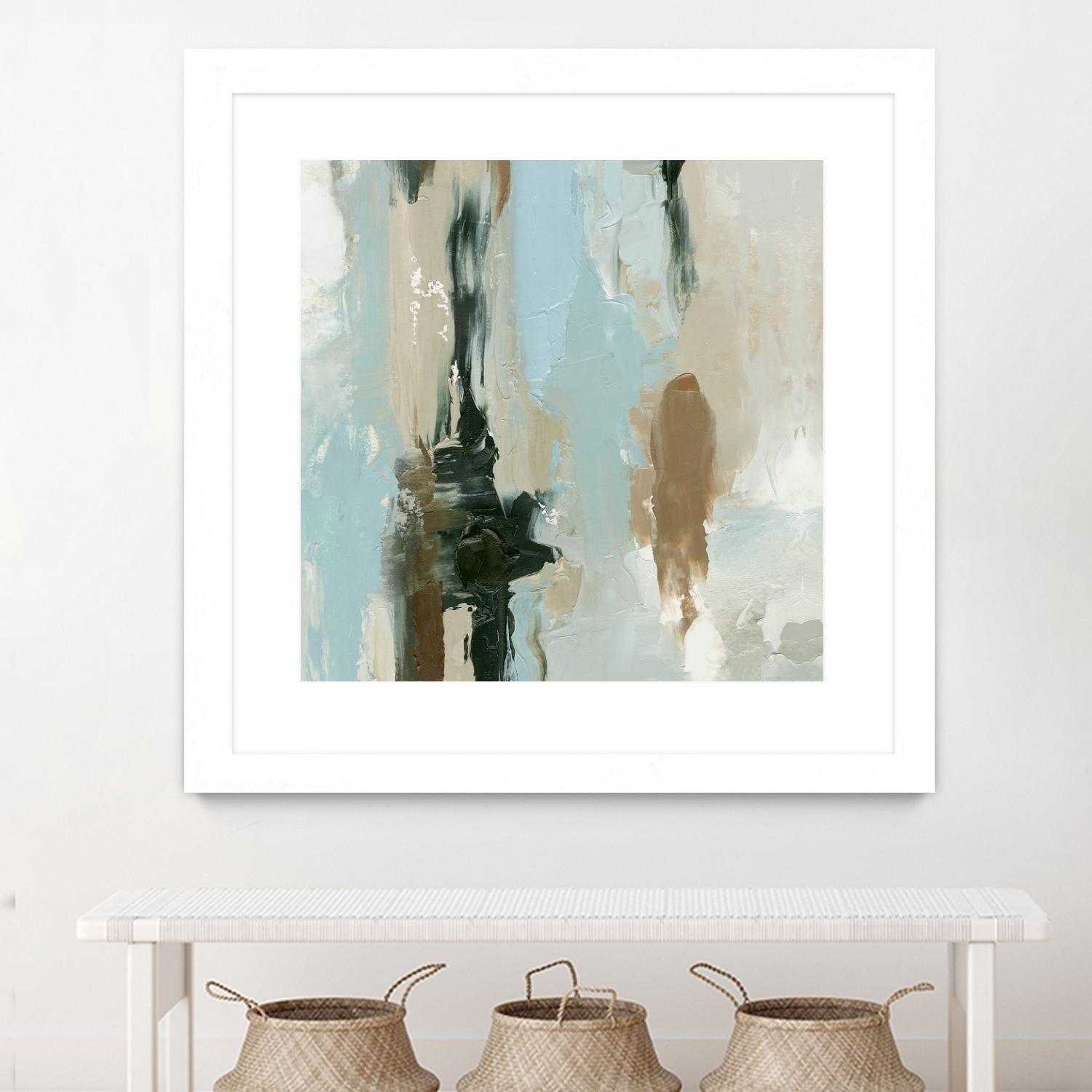 Neutral Landslide I by Emma Caroline on GIANT ART - green landscapes & seascapes abstract