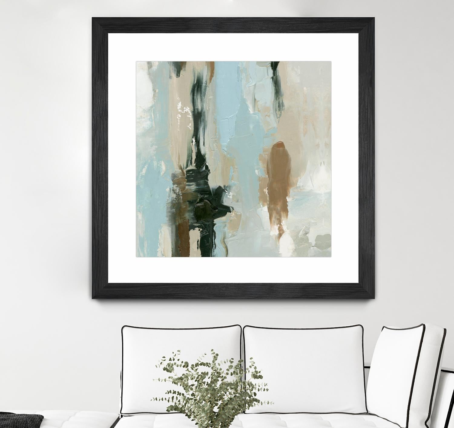 Neutral Landslide I by Emma Caroline on GIANT ART - green landscapes & seascapes abstract