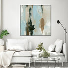 Neutral Landslide I by Emma Caroline on GIANT ART - green landscapes & seascapes abstract