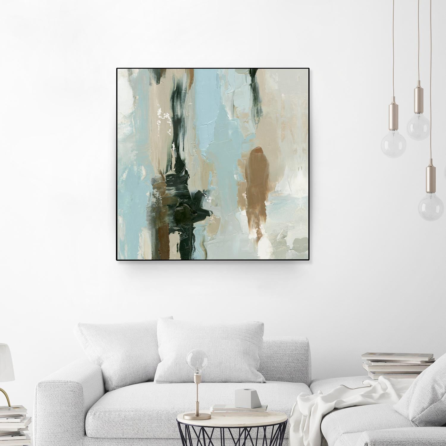 Neutral Landslide I by Emma Caroline on GIANT ART - green landscapes & seascapes abstract