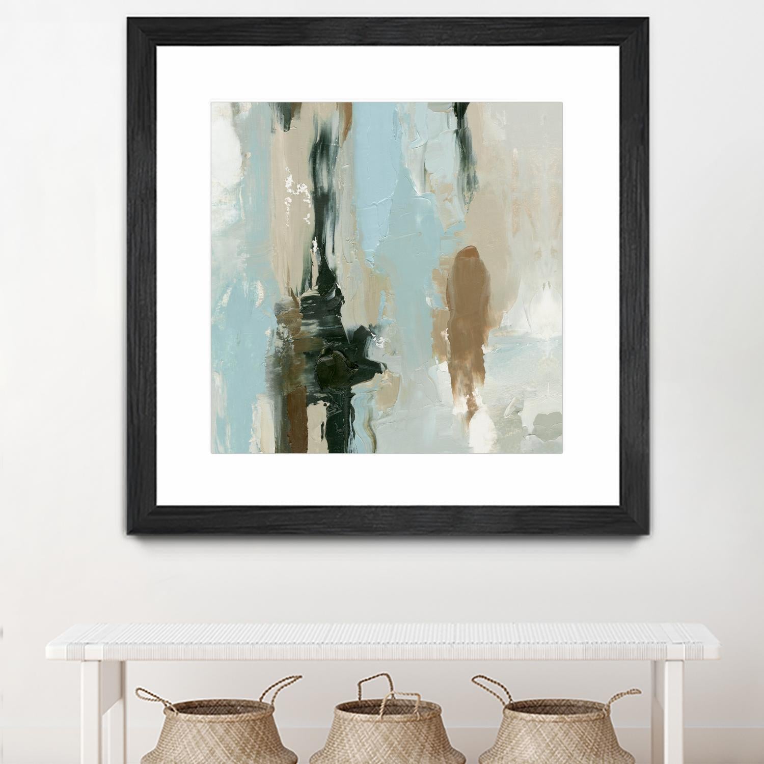Neutral Landslide I by Emma Caroline on GIANT ART - green landscapes & seascapes abstract