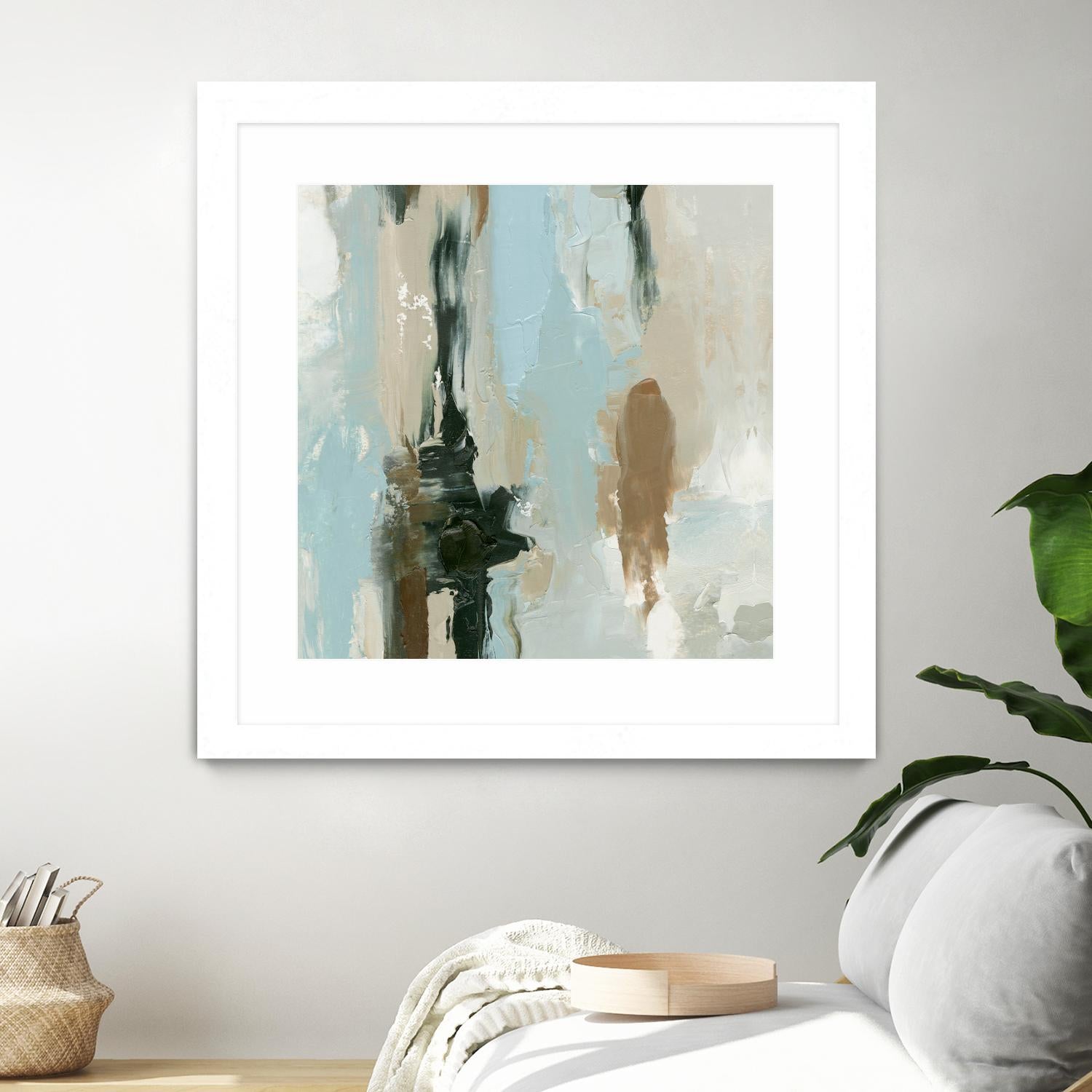 Neutral Landslide I by Emma Caroline on GIANT ART - green landscapes & seascapes abstract