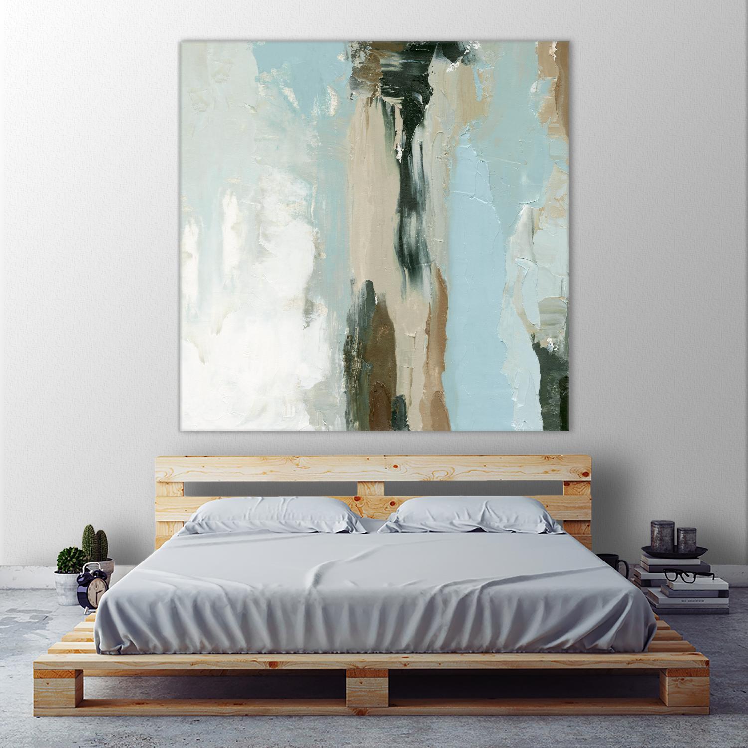 Neutral Landslide II by Emma Caroline on GIANT ART - green landscapes & seascapes abstract