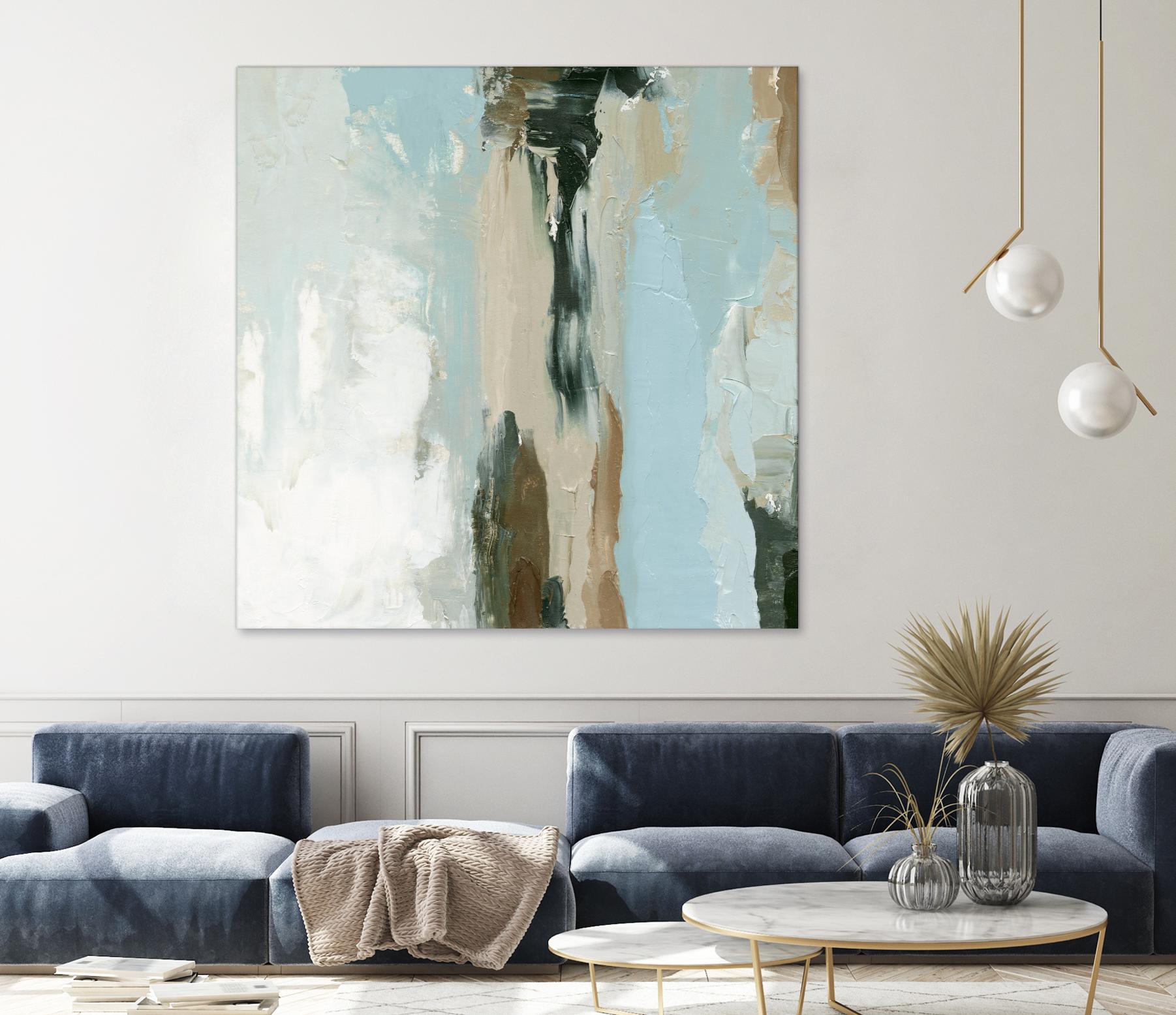 Neutral Landslide II by Emma Caroline on GIANT ART - green landscapes & seascapes abstract