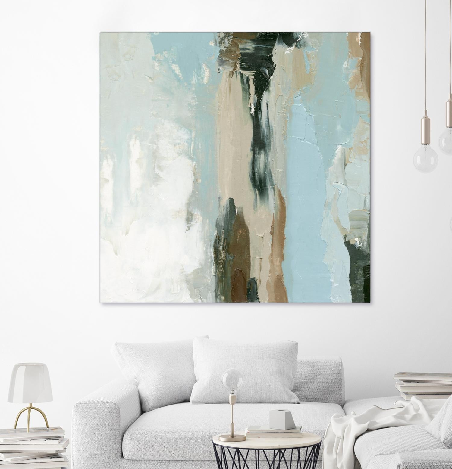 Neutral Landslide II by Emma Caroline on GIANT ART - green landscapes & seascapes abstract