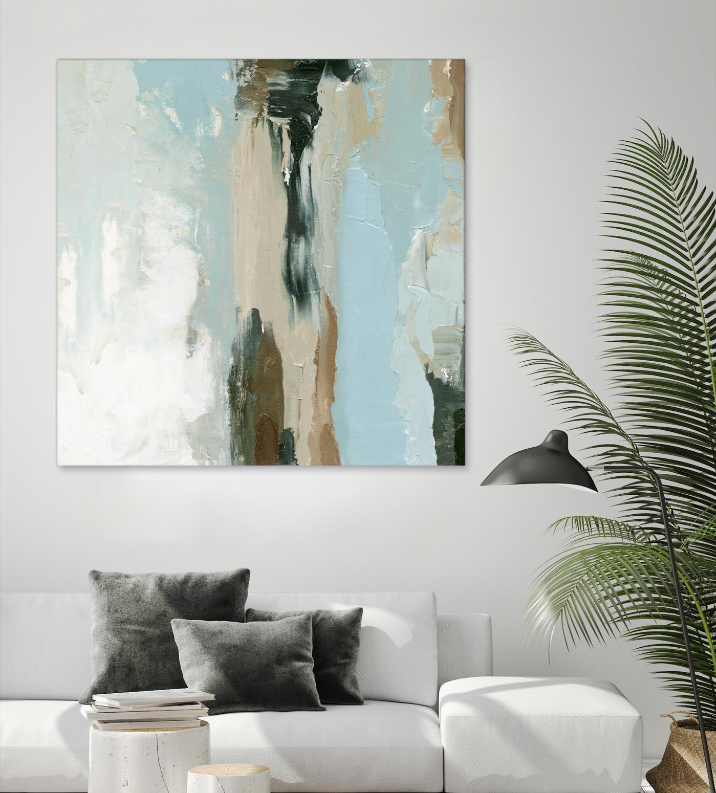 Neutral Landslide II by Emma Caroline on GIANT ART - green landscapes & seascapes abstract