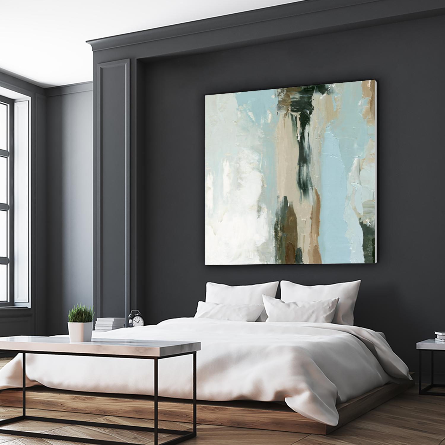 Neutral Landslide II by Emma Caroline on GIANT ART - green landscapes & seascapes abstract