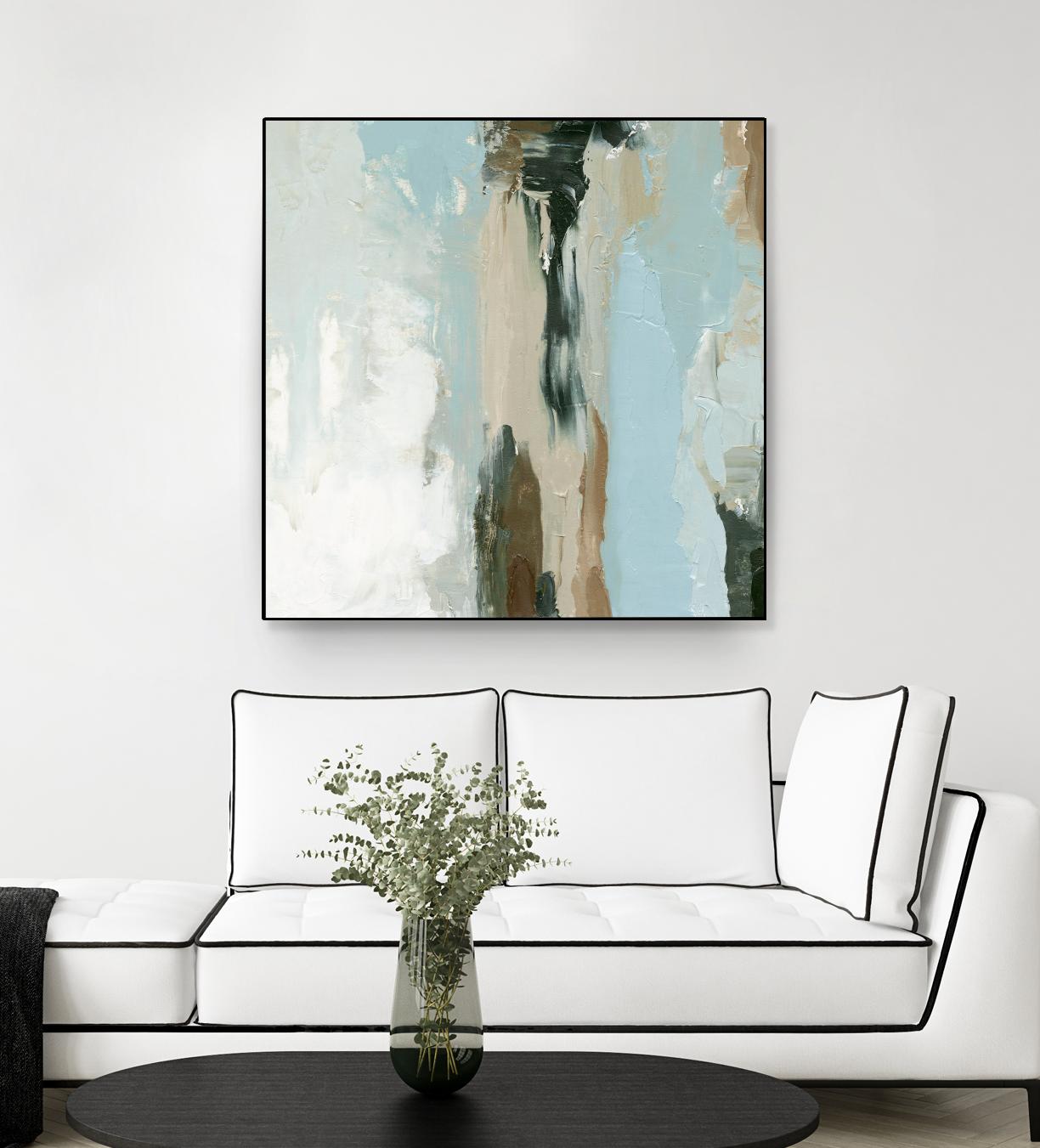 Neutral Landslide II by Emma Caroline on GIANT ART - green landscapes & seascapes abstract