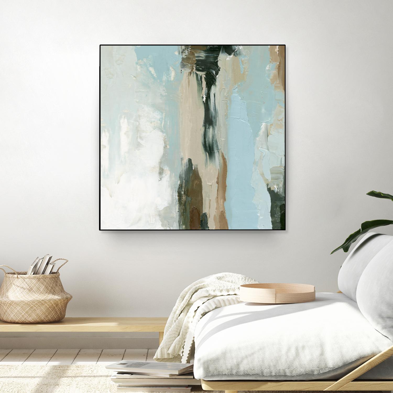 Neutral Landslide II by Emma Caroline on GIANT ART - green landscapes & seascapes abstract