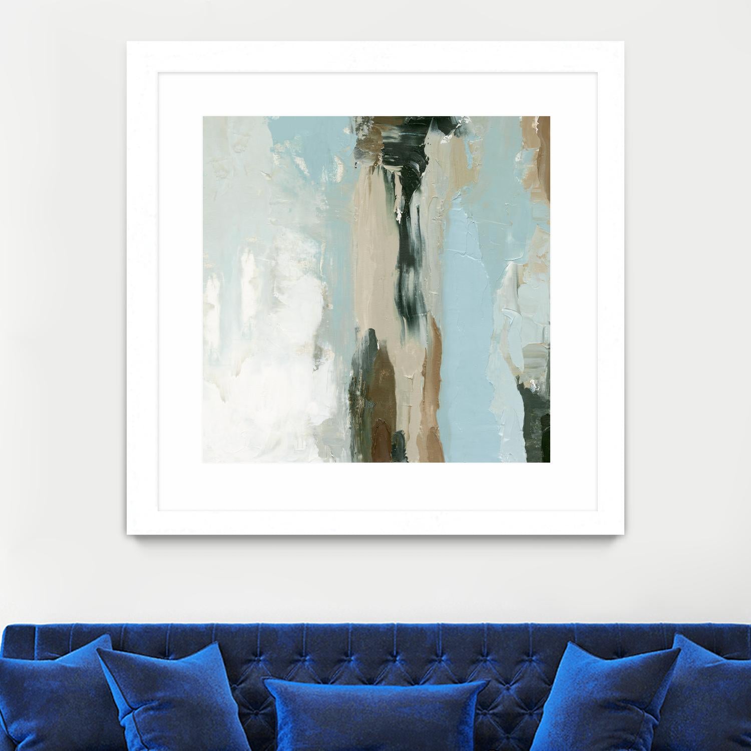 Neutral Landslide II by Emma Caroline on GIANT ART - green landscapes & seascapes abstract