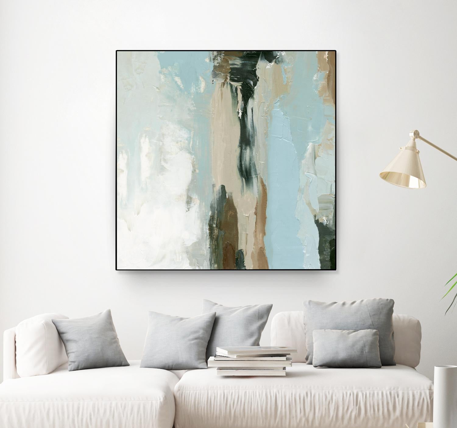 Neutral Landslide II by Emma Caroline on GIANT ART - green landscapes & seascapes abstract
