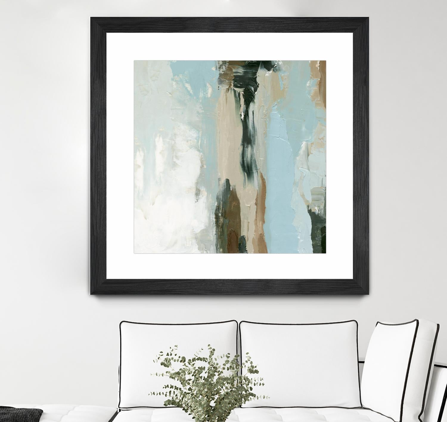 Neutral Landslide II by Emma Caroline on GIANT ART - green landscapes & seascapes abstract