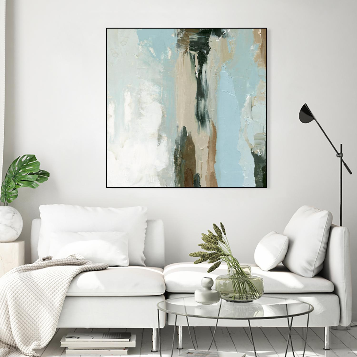 Neutral Landslide II by Emma Caroline on GIANT ART - green landscapes & seascapes abstract