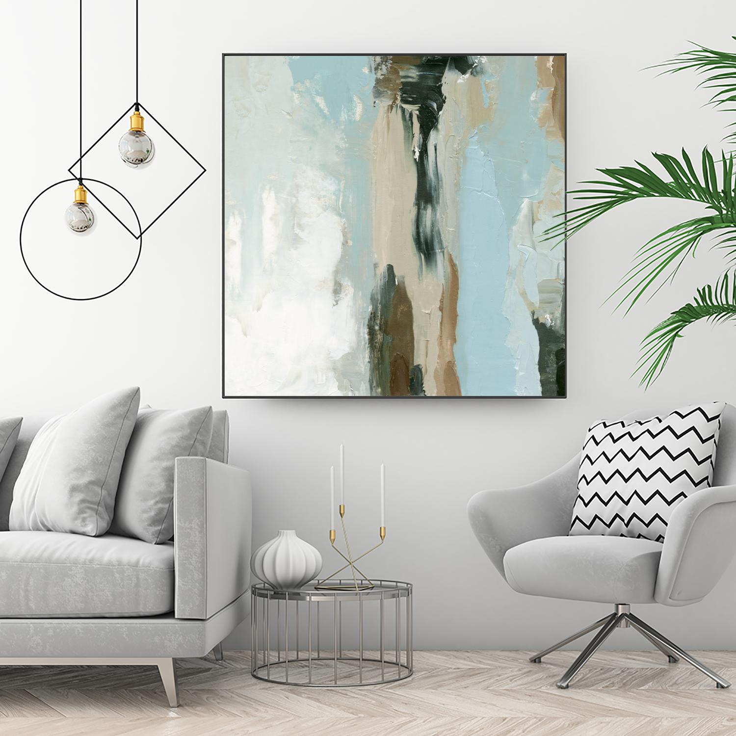 Neutral Landslide II by Emma Caroline on GIANT ART - green landscapes & seascapes abstract