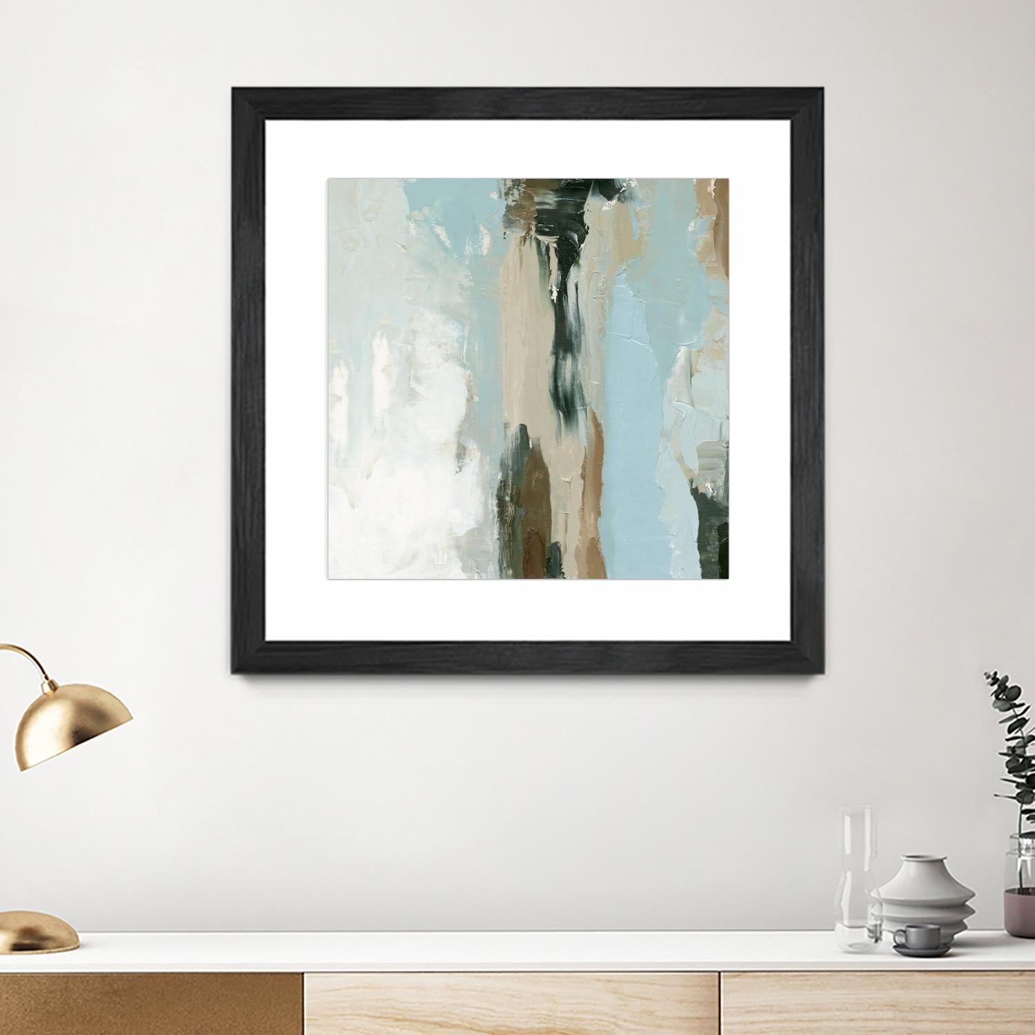 Neutral Landslide II by Emma Caroline on GIANT ART - green landscapes & seascapes abstract