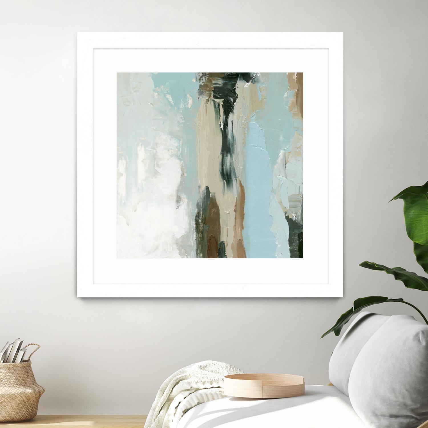 Neutral Landslide II by Emma Caroline on GIANT ART - green landscapes & seascapes abstract
