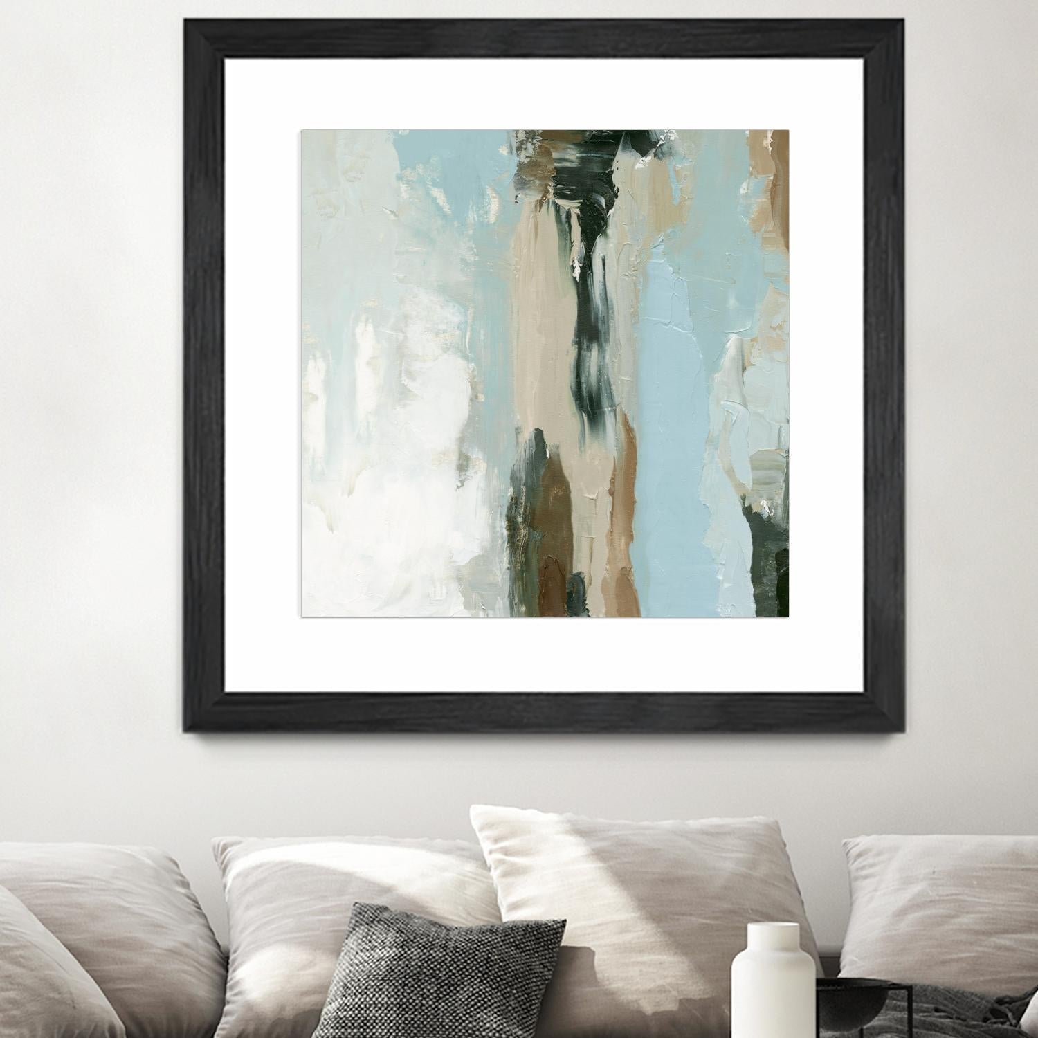 Neutral Landslide II by Emma Caroline on GIANT ART - green landscapes & seascapes abstract