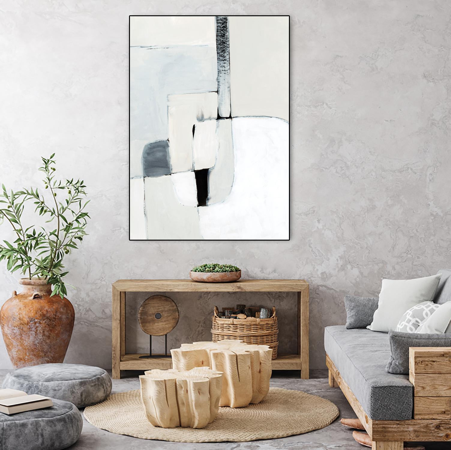 Soft Spoken I by Victoria Barnes on GIANT ART - beige abstract abstract