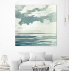 Textured Blue Seascape I by Emma Caroline on GIANT ART - beige landscapes & seascapes abstract