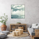Textured Blue Seascape I by Emma Caroline on GIANT ART - beige landscapes & seascapes abstract