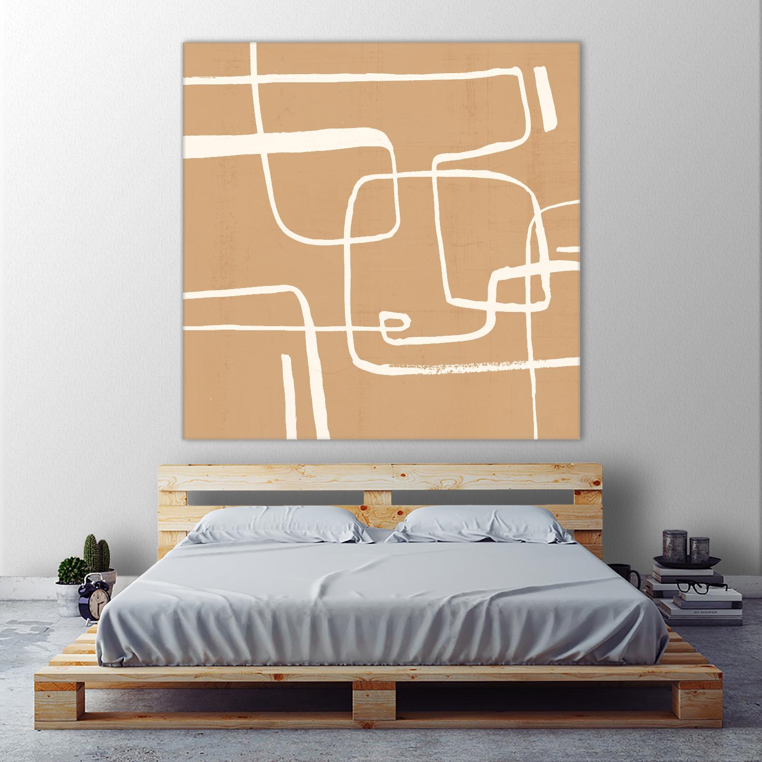 Wayfinder I by Victoria Barnes on GIANT ART - beige abstract abstract