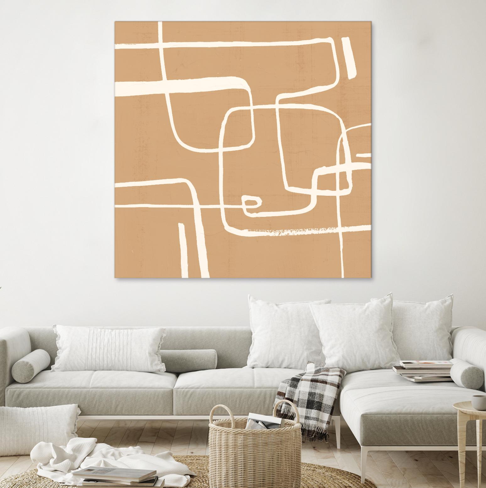 Wayfinder I by Victoria Barnes on GIANT ART - beige abstract abstract