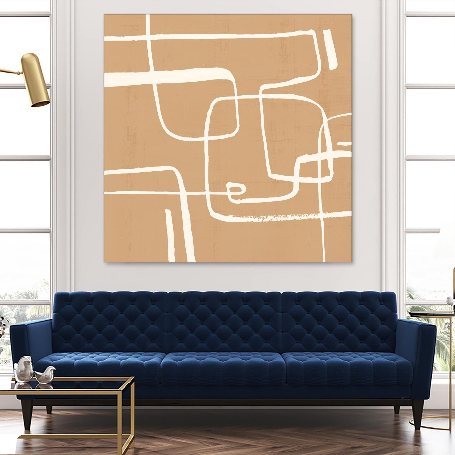 Wayfinder I by Victoria Barnes on GIANT ART - beige abstract abstract