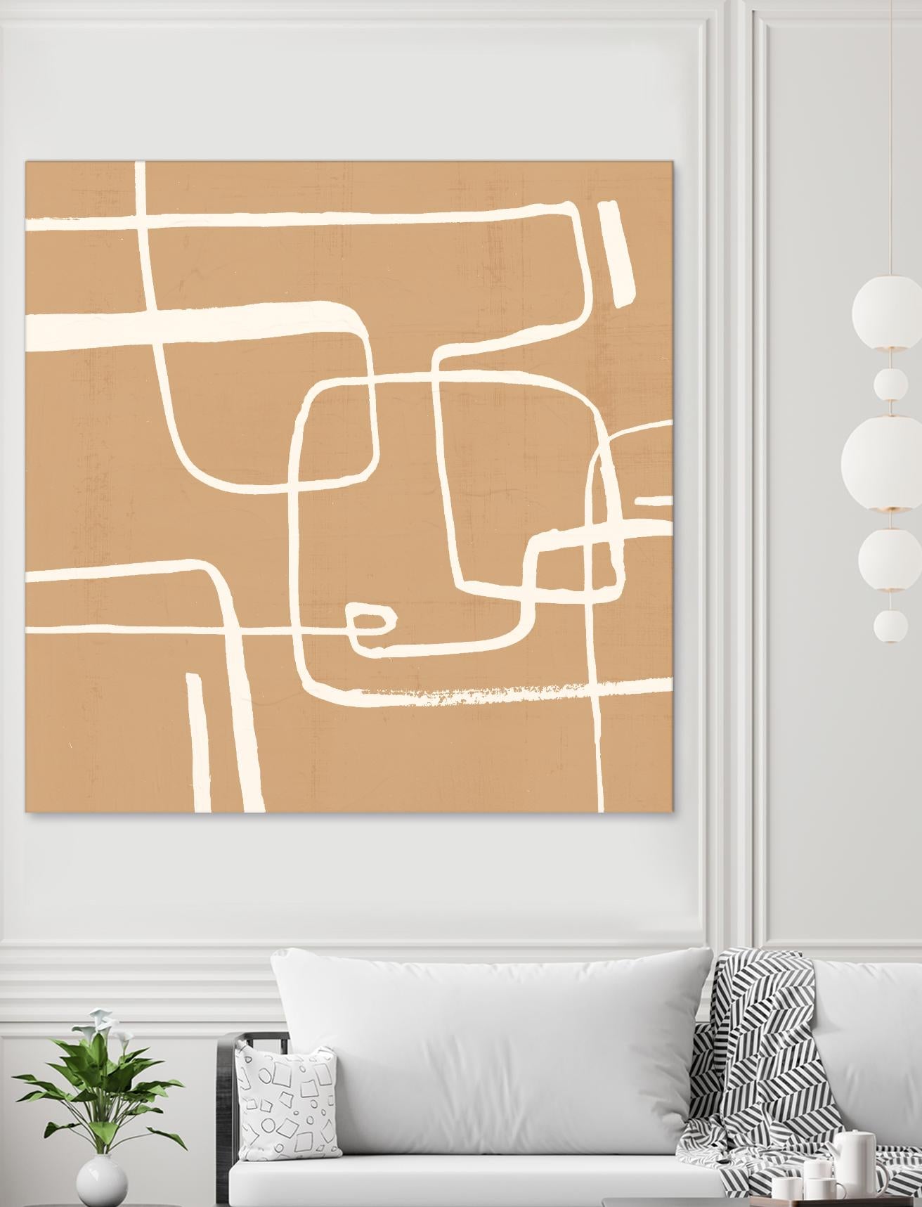 Wayfinder I by Victoria Barnes on GIANT ART - beige abstract abstract