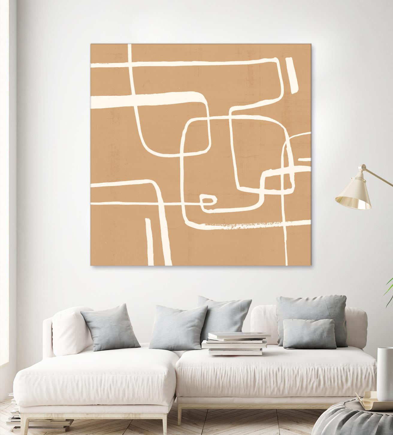 Wayfinder I by Victoria Barnes on GIANT ART - beige abstract abstract