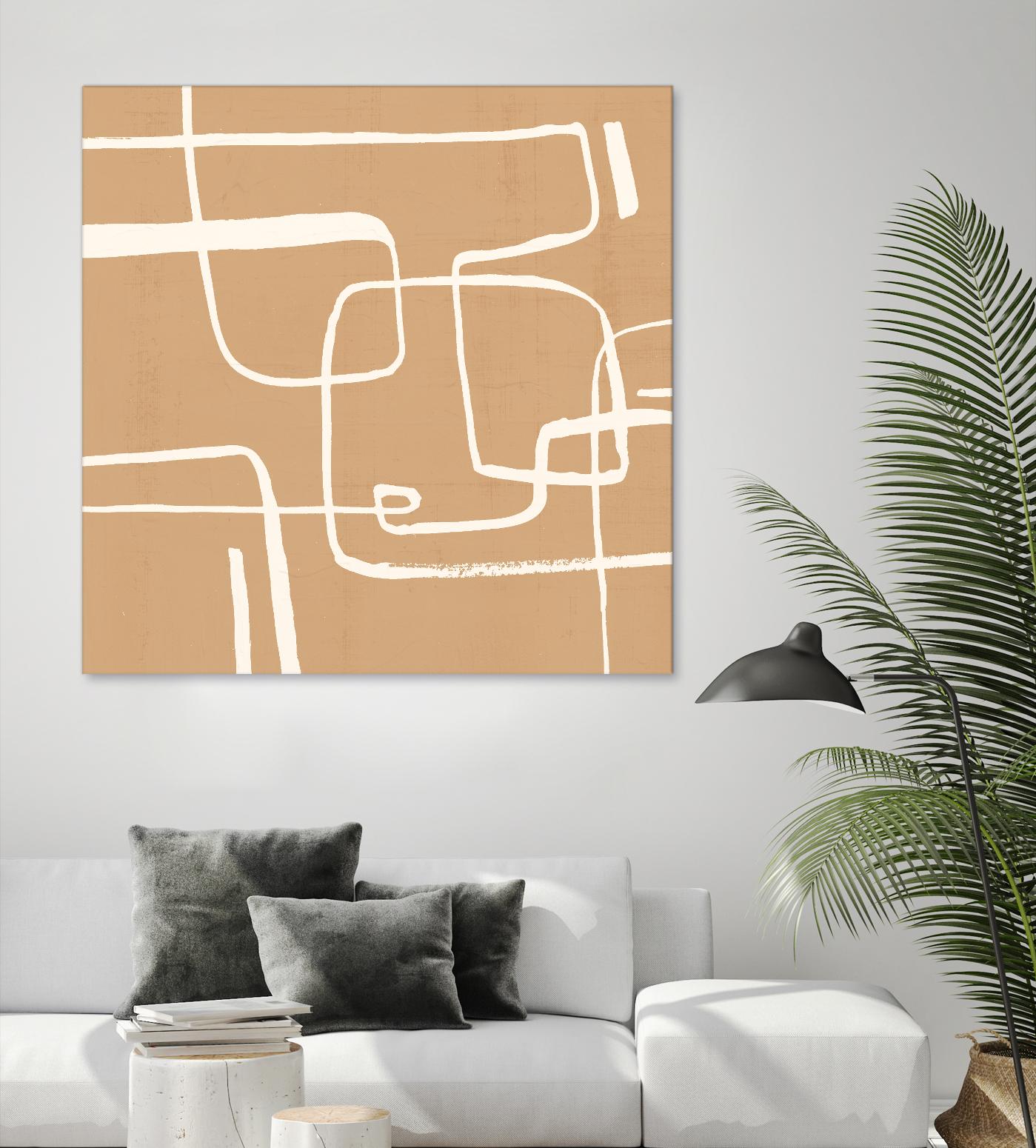Wayfinder I by Victoria Barnes on GIANT ART - beige abstract abstract