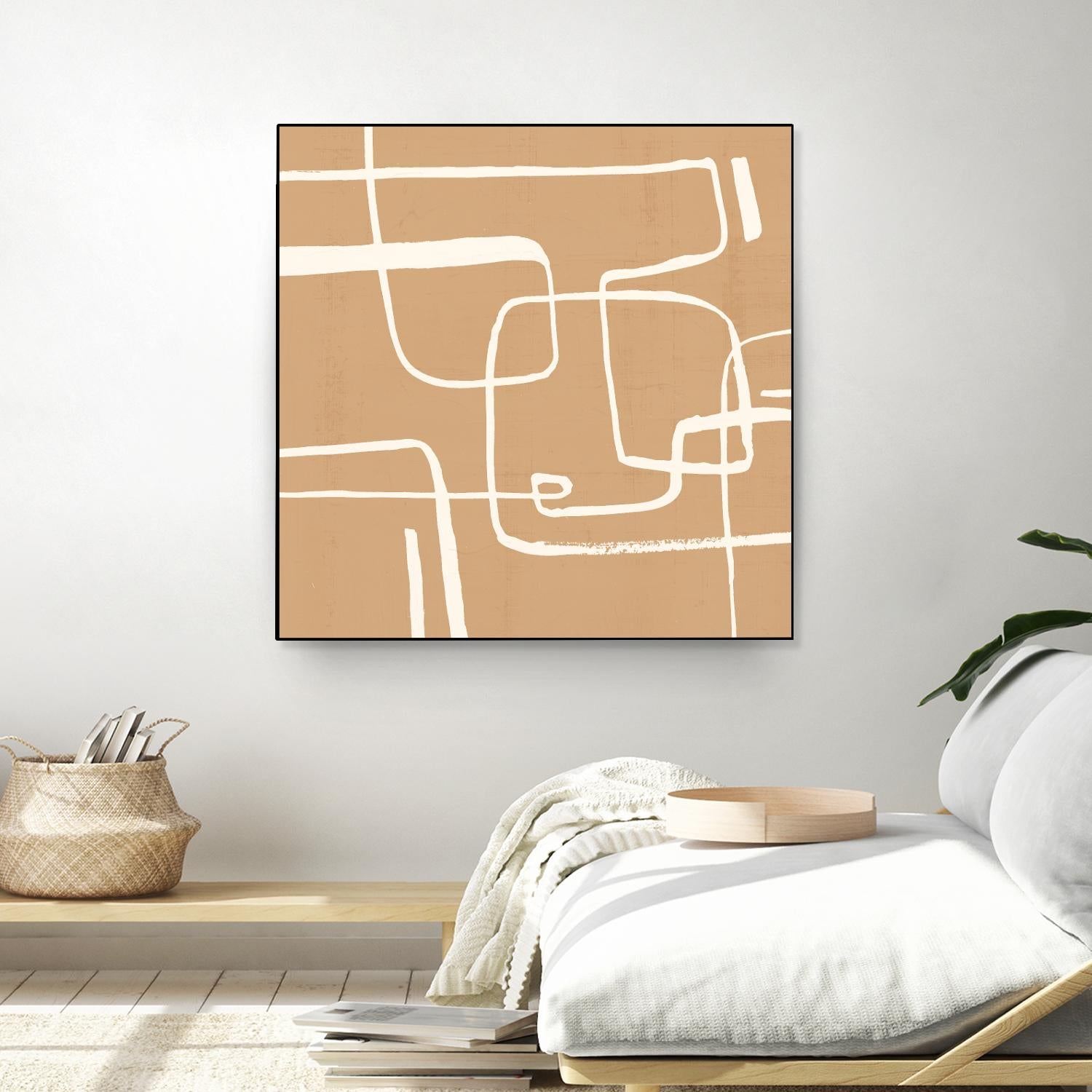 Wayfinder I by Victoria Barnes on GIANT ART - beige abstract abstract