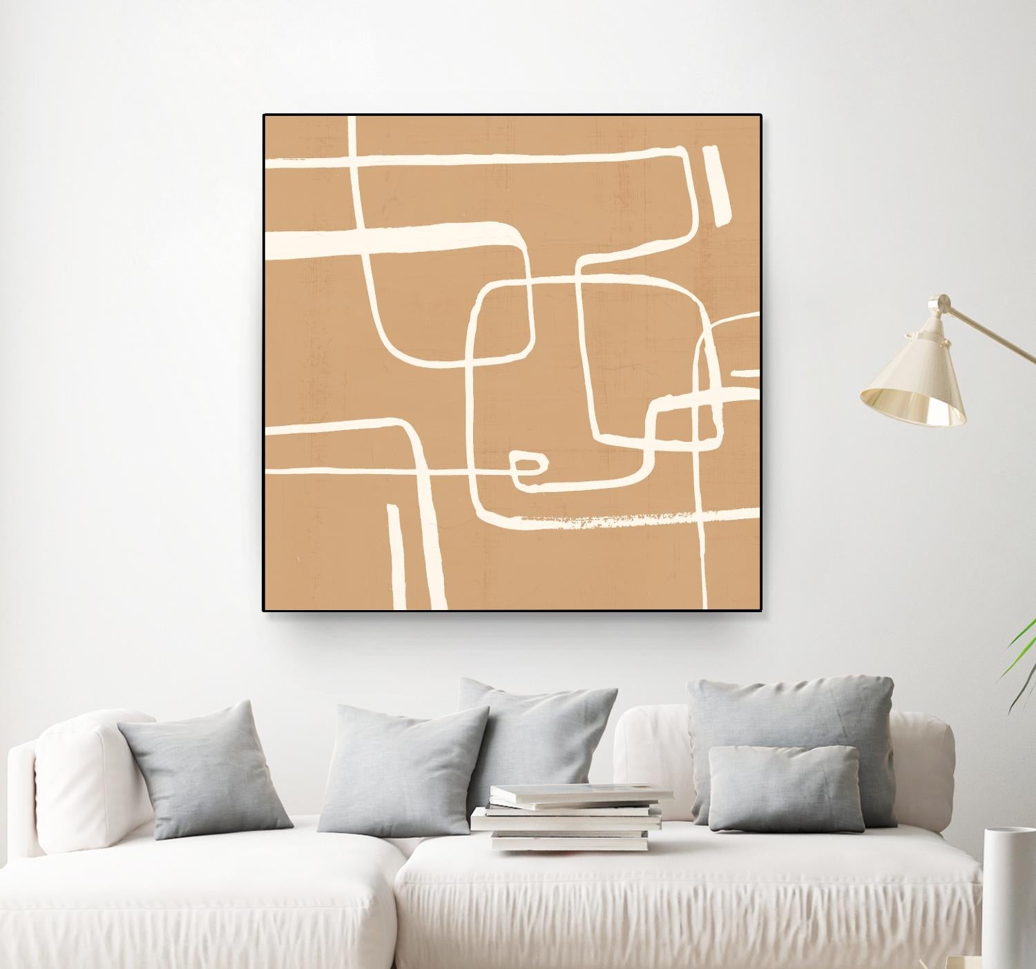 Wayfinder I by Victoria Barnes on GIANT ART - beige abstract abstract